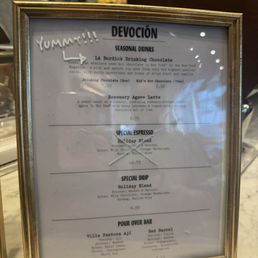 Seasonal menu December 2024