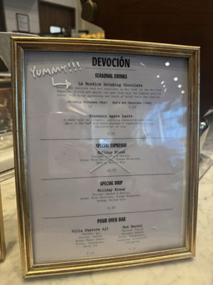 Menu photo 2 Devoción New York, NY