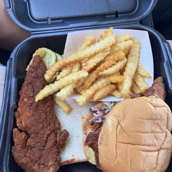 Dave's Hot Chicken - Dave's #3 1 Tender & 1 Slider w/ Fries - Chicken Shop Near Me - Irvine, California Dave's Hot Chicken - Dave's #3 1 Tender & 1 Slider w/ Fries - Chicken Shop Near Me - Irvine, California