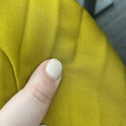 Oscar Nails Spa - Very poorly done SNS by Susan. This is the dark bubble under the SNS that started to appear two days after getting them done.