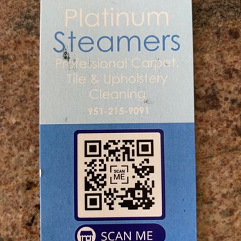 Platinum Steamers - Bussiness card - Carpet Cleaning Near Me
