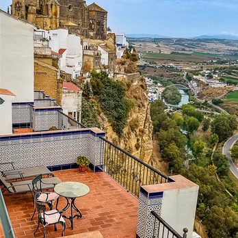 Rick Steves' Europe - View from hotel balcony Arcos de la Frontera, Spain - Tours Near Me - Edmonds, Washington