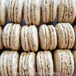 Cathy's Kitchen HTX - Pecan Macarons with a Maple-Pecan Buttercream
