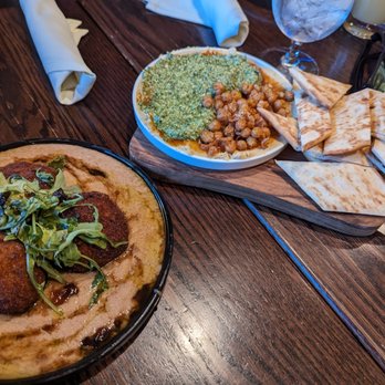 The Tavern - Pumpkin arancini & hummus appetizers - American Near Me - Salem, Massachusetts The Tavern - Pumpkin arancini & hummus appetizers - American Near Me - Salem, Massachusetts