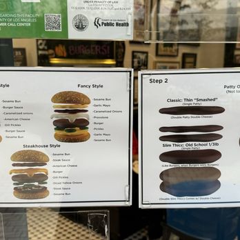 Amboy - Menu - different styles and patties - Steakhouses Near Me - Los Angeles, California
