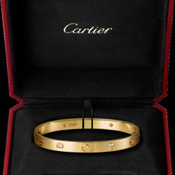 Michele's Estate Jewelry and Silver - Cartier 18k 4 diamond Love bracelet