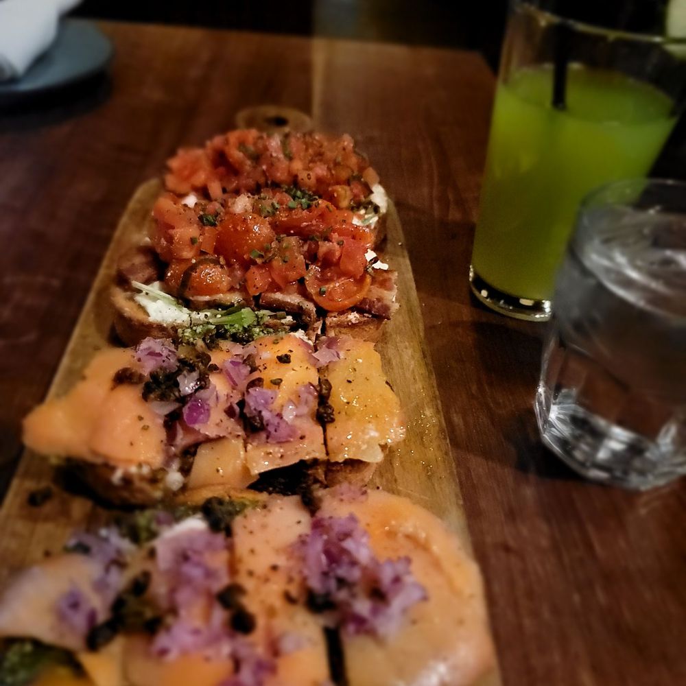 Bruschetta board... Prociutto di parma and smoked salmon Bruschetta board... Prociutto di parma and smoked salmon