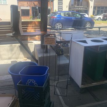 Cheese Board Pizza - Trash, parklet. - Pizza Near Me - Berkeley, California