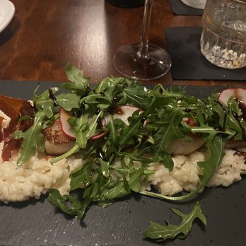 Table 9 - Seared sea scallops with risotto - Seafood Near Me - Atlantic Beach, North Carolina Table 9 - Seared sea scallops with risotto - Seafood Near Me - Atlantic Beach, North Carolina