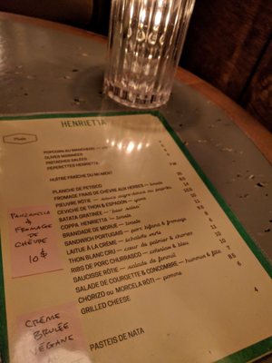 Menu photo 4 Bar Henrietta Montreal, QC