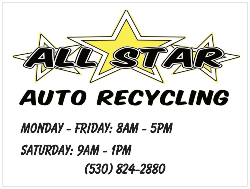 ALL STAR AUTO RECYCLING Updated October 2024 22521 Capay Rd