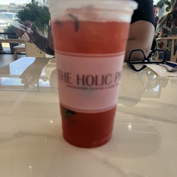 The Holic Pho - Strawberry Lemonade basil tea - Asian Fusion Near Me - Willow Park, Texas
