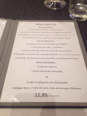 Menu photo 2 Entre Libros y Pucheros Zaragoza, Z Menu photo 2 Entre Libros y Pucheros Zaragoza, Z