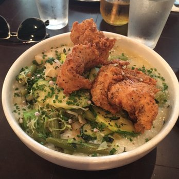 Rising Son - Vegan grit bowl with (non-vegan) fried chicken :) - Southern Near Me - Avondale Estates, Georgia Rising Son - Vegan grit bowl with (non-vegan) fried chicken :) - Southern Near Me - Avondale Estates, Georgia