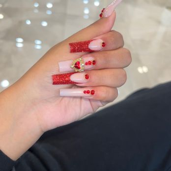 Nails By Trinnie - my other homecoming nails - Nail Technicians Near Me - Rancho Cucamonga, California Nails By Trinnie - my other homecoming nails - Nail Technicians Near Me - Rancho Cucamonga, California