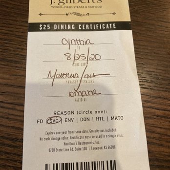 J Gilbert's - Cosmopolitan and Dining Certificate - Bars Near Me - Omaha, Nebraska J Gilbert's - Cosmopolitan and Dining Certificate - Bars Near Me - Omaha, Nebraska