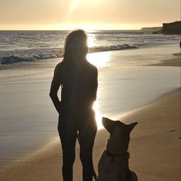 My dog focused on ME, as she should be! My dog focused on ME, as she should be!