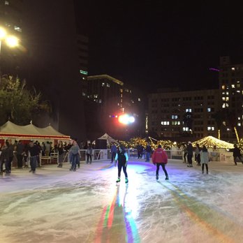 Pershing Square - Ice skating in the park - Parks Near Me - Los Angeles, California