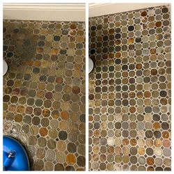 Fabio’s Carpet and Tile Cleaning - Before and After Tile Cleaning