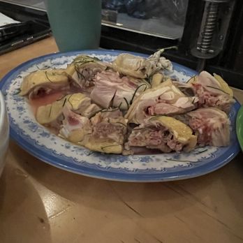 Mắm - Plate full of chicken, parts that looked not right to the eye and mostly bones. Really not good at all. - Vietnamese Near Me - New York, New York