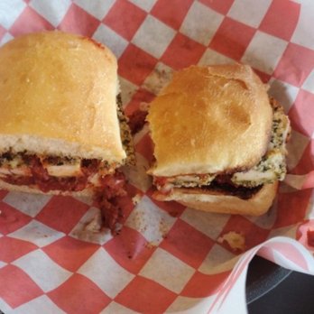 Petali - Chicken Parmesan sandwich, large portion - Italian Near Me - Rancho Cordova, California Petali - Chicken Parmesan sandwich, large portion - Italian Near Me - Rancho Cordova, California