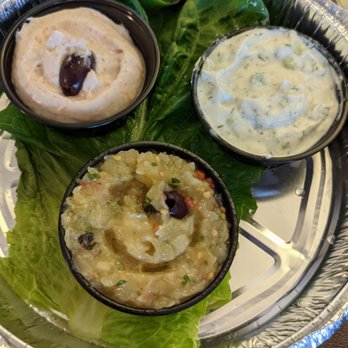 Maria's Mediterranean - Pikilia - Taramosalata, Tzatziki and Melitzanosalata - Seafood Near Me - Bayside, New York Maria's Mediterranean - Pikilia - Taramosalata, Tzatziki and Melitzanosalata - Seafood Near Me - Bayside, New York