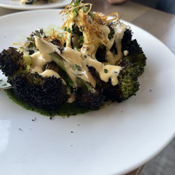 Woods Hill Pier 4 - Charred Broccoli - New American Near Me - Boston, Massachusetts
