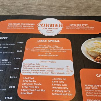 Corner Thai Kitchen - Thai Near Me - San Diego, California
