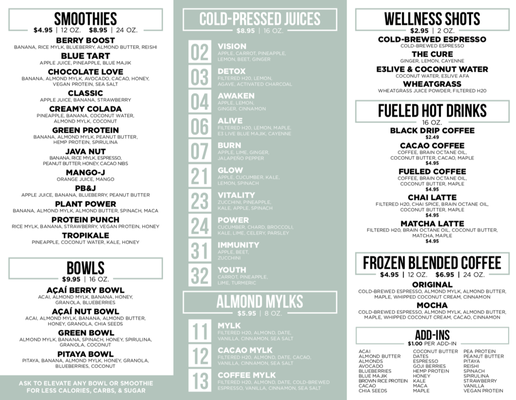 Menu photo 5 Main Squeeze Juice Co. Bossier City, LA Menu photo 5 Main Squeeze Juice Co. Bossier City, LA