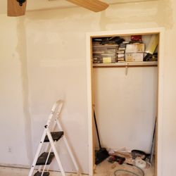 KBM Duct Cleaning & Home Services - Removed old folding doors and insall new pocket door