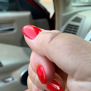 Radiance Nails & Spa - Dirt painted into clear coat on thumb - Nail Salons Near Me - Shorewood, Illinois Radiance Nails & Spa - Dirt painted into clear coat on thumb - Nail Salons Near Me - Shorewood, Illinois