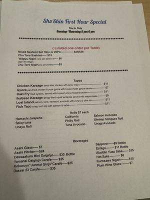 Shoshin Sushi by null