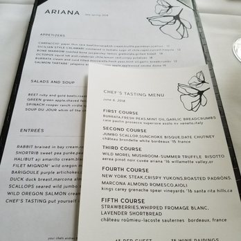 Ariana Restaurant - Menu june 2018 - French Near Me - Bend, Oregon Ariana Restaurant - Menu june 2018 - French Near Me - Bend, Oregon