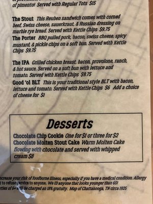 Menu photo 3 The Tap House Chattanooga, TN Menu photo 3 The Tap House Chattanooga, TN