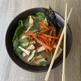 Beyond Sushi - Miso noodle soup with glass noodles - Sushi Bars Near Me - New York, New York Beyond Sushi - Miso noodle soup with glass noodles - Sushi Bars Near Me - New York, New York