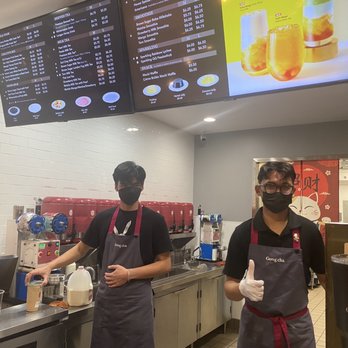 Gong Cha - Very welcoming here with both of them! And they had some good suggestions and explained some of the things on the menu! - Coffee & Tea Near Me - Cerritos, California Gong Cha - Very welcoming here with both of them! And they had some good suggestions and explained some of the things on the menu! - Coffee & Tea Near Me - Cerritos, California