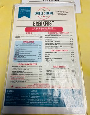 Menu photo 3 Coffee Shoppe Niceville, FL Menu photo 3 Coffee Shoppe Niceville, FL