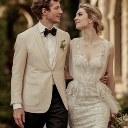 White tuxedo jacket.
