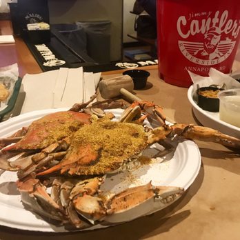 Cantler's Riverside - Blue Crabs with Old Bay - Seafood Near Me - Annapolis, Maryland