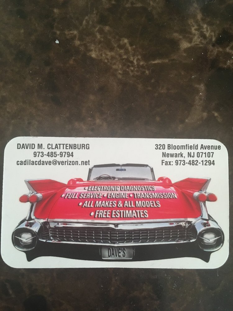 DAVE’S AUTO SERVICE Updated September 2024 320 Bloomfield Ave