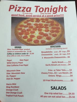 Menu photo 4 Pizza Tonight Hardinsburg, KY