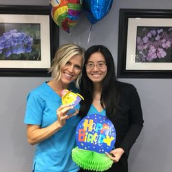 Bianca Yee, DDS - Complete Health Dentistry of Sacramento - April birthday ladies! Jodi and Jess