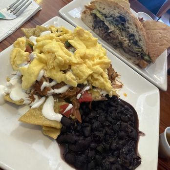 Alushe Coffee Bar - CHILAQUILES PLATE WITH COCHINITA ASADA TORTA - Coffee & Tea Near Me - San Francisco, California Alushe Coffee Bar - CHILAQUILES PLATE WITH COCHINITA ASADA TORTA - Coffee & Tea Near Me - San Francisco, California