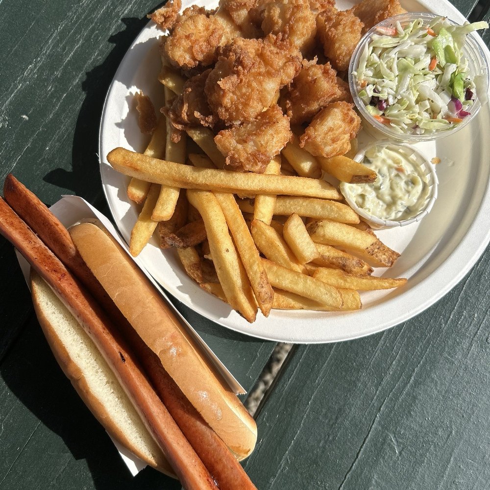 Lenny & Joe's Fish Tale - Hot dog and fried scallops - Seafood Near Me - Madison, Connecticut Lenny & Joe's Fish Tale - Hot dog and fried scallops - Seafood Near Me - Madison, Connecticut
