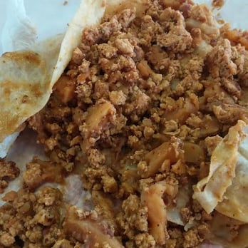 Pepes - Chorizo, beans and papas. Did not enjoy mine. - Mexican Near Me - Fullerton, California Pepes - Chorizo, beans and papas. Did not enjoy mine. - Mexican Near Me - Fullerton, California