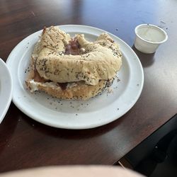 Toasted Cafe - The bagel that you pay extra for (unfortunately not a fresh bagel)