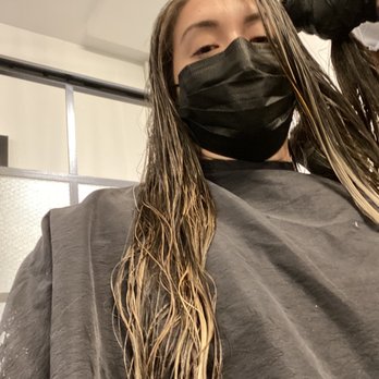 The Beauty Parlor - After the foils were taken out, before the first gloss - Makeup Artists Near Me - Dobbs Ferry, New York