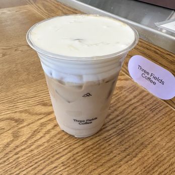 Three Fields Coffee - Iced Latte w/ SeaSalt Foam - Coffee & Tea Near Me - Alhambra, California