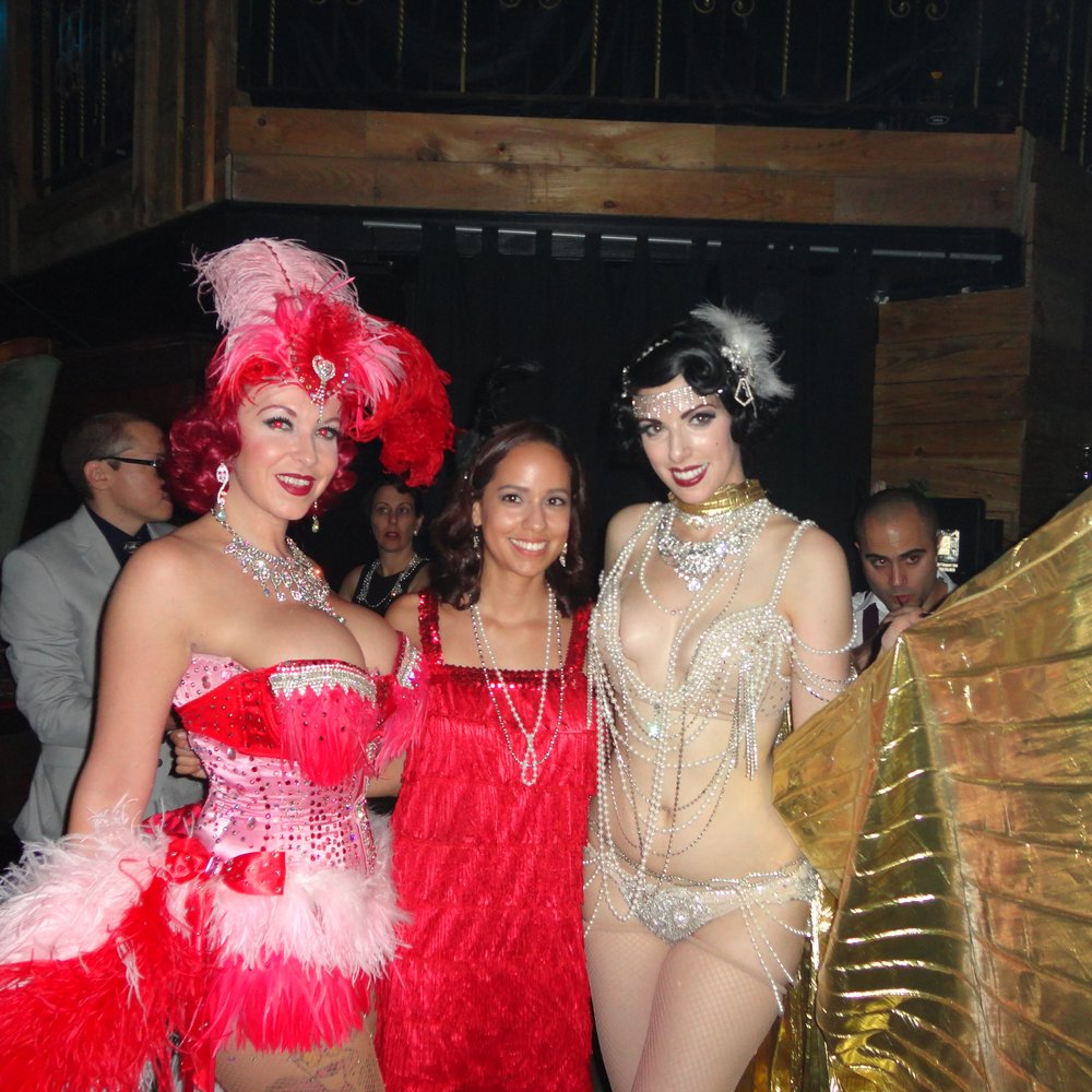 Me with the burlesque performers