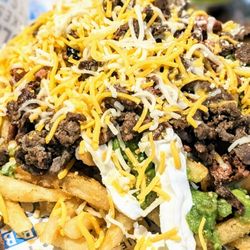 Blue Burro Burritos & Cantina - Campechana fries.